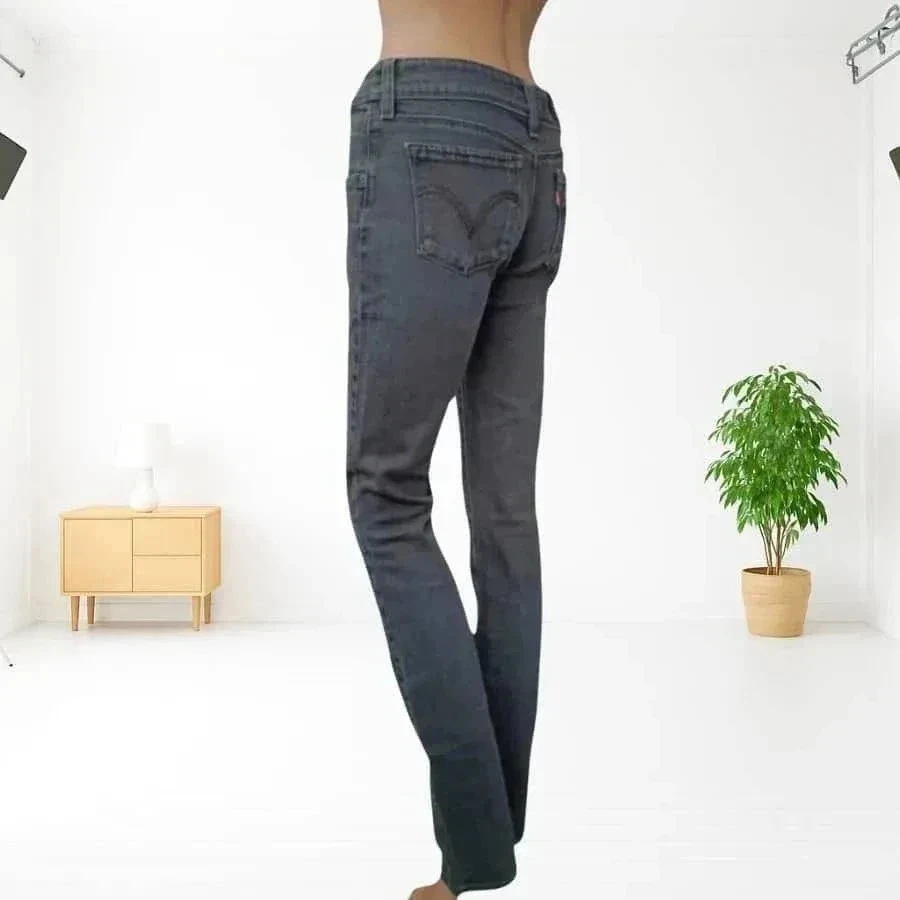 Jean vintage y2k Levis Strauss 571 slim fit taille basse, extensibel – photo 4